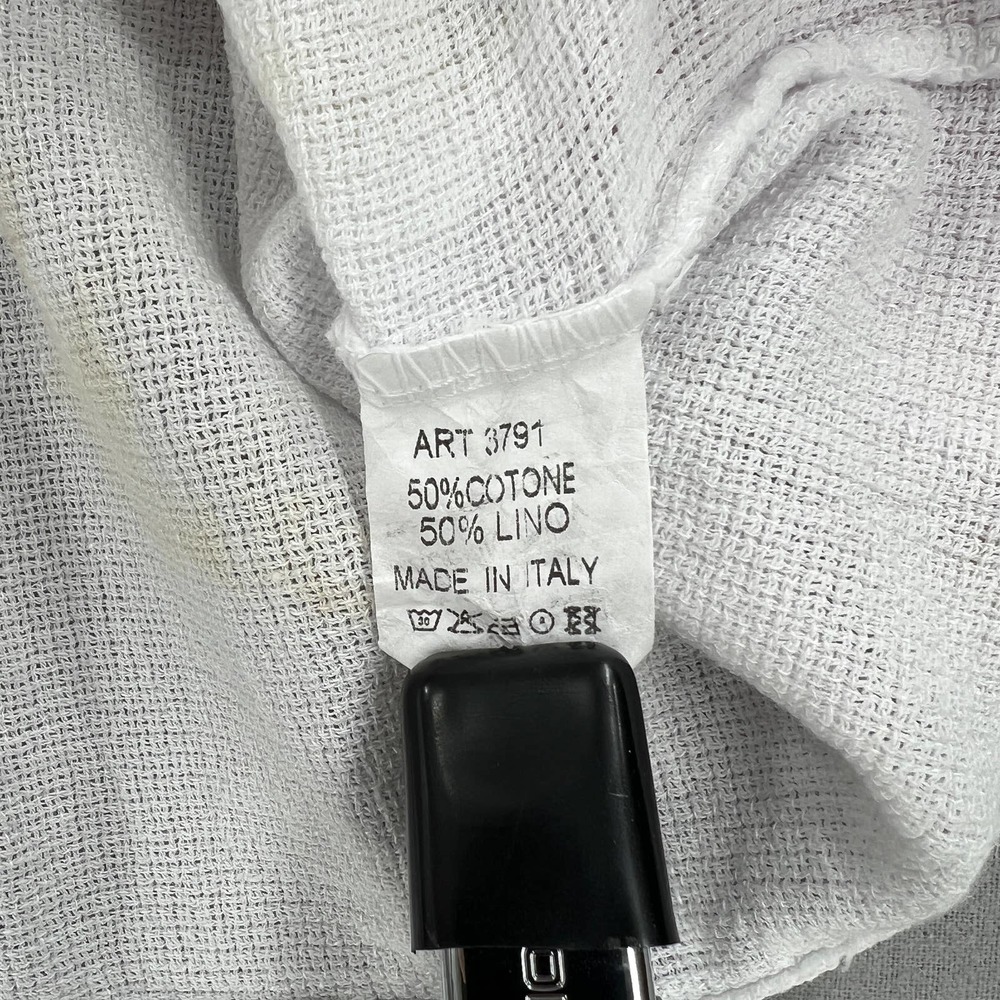 MEO MELI Shirt Womens One Size Hand Dyed Scoop Neck Cotton Linen Gauze Top NWOT - Picture 8 of 11